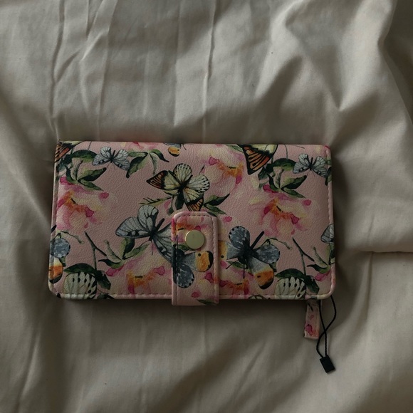 Pink butterfly wallet - Picture 3 of 9